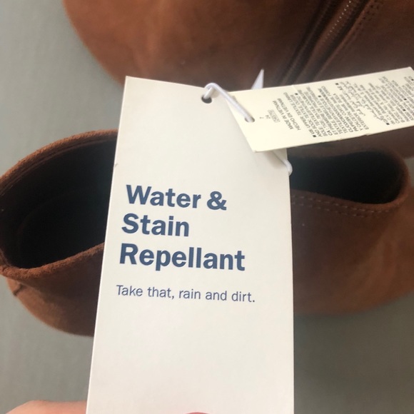 NWT Old Navy 7 Brown Suede like Ankle Boots - Picture 4 of 6